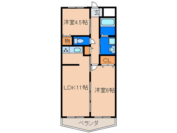 サンヒルズ・竹末の物件間取画像